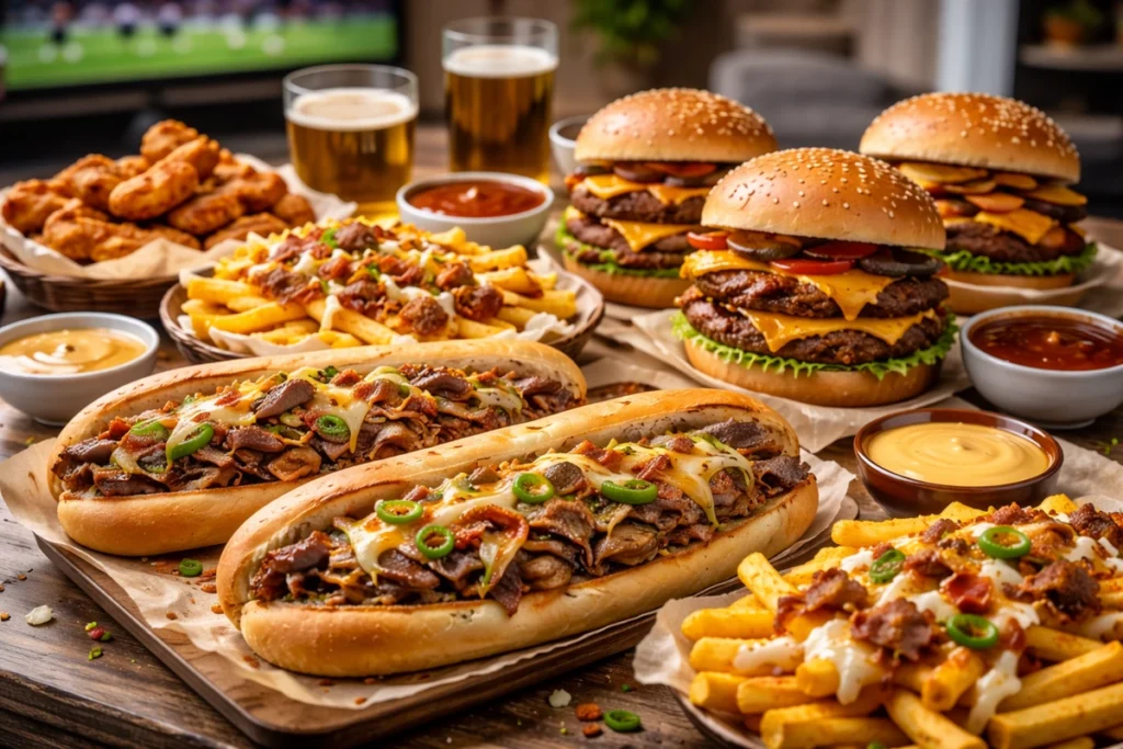 Loaded Burgers and Philly Cheesesteaks